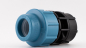 Preview: PE Adapter IG (Klemme x Innengewinde) 63 mm x 1 1/2 Zoll