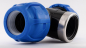 Preview: Blue-Eco Series Poelsan - PE T-Stück mit Innengewinde 32mm x 3/4 Zoll x 32mm KxIGxK