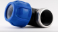 Preview: Blue-Eco Series Poelsan - PE Winkel 90 Grad mit Innengewinde 25mm x 1 Zoll KxIG