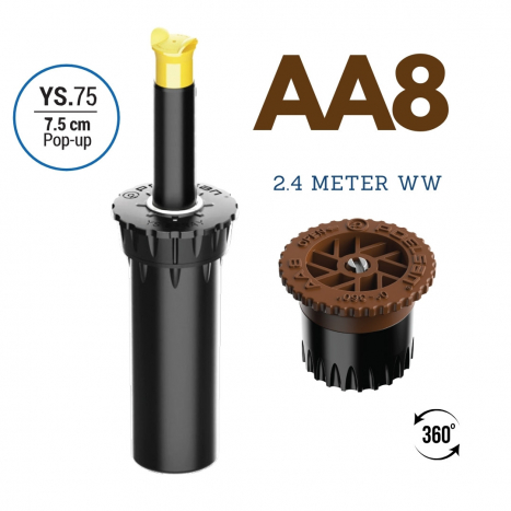 Versenkregner ARC-YS Premium - 7,5cm (AA8) 2.4m