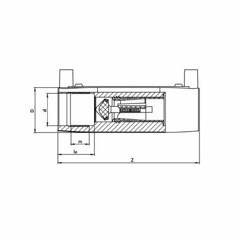 PE Elektroschweiß-Muffe mit Gasstop System - 32 x 32mm / 2x Schweißmuffe