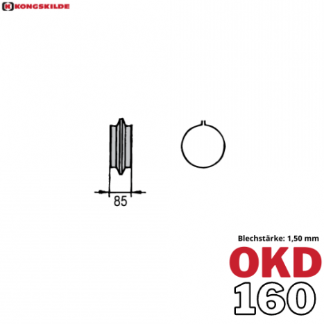 OKD160 - Gummistutzen (mit 2 Spannbändern)