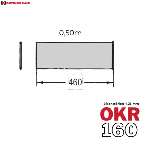 OKR160 - 0,5 m Teleskoprohr, verzinkt