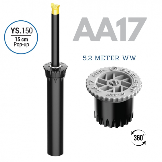 Versenkregner ARC-YS Premium - 15cm (AA17) 5.2m