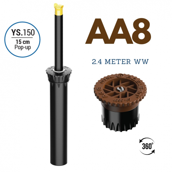 Versenkregner ARC-YS Premium - 15cm (AA8) 2.4m