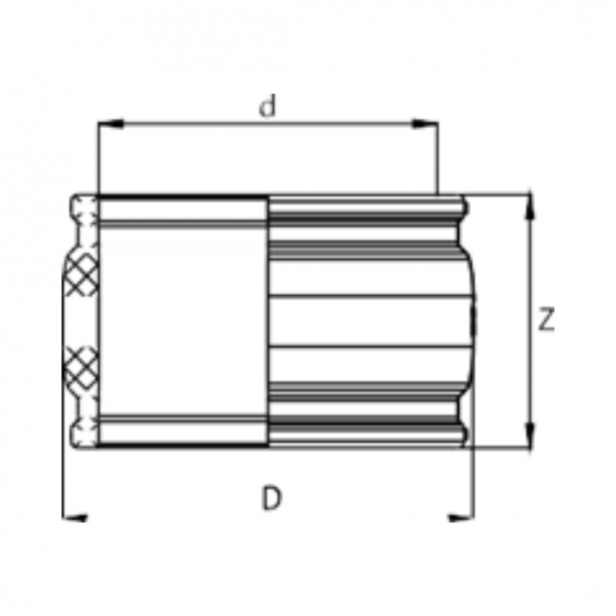 PE Elektroschweiß-Muffe kurz - 630 x 630mm / 2x Schweißmuffe