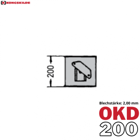 OK200 - Absperrklappe, lackiert